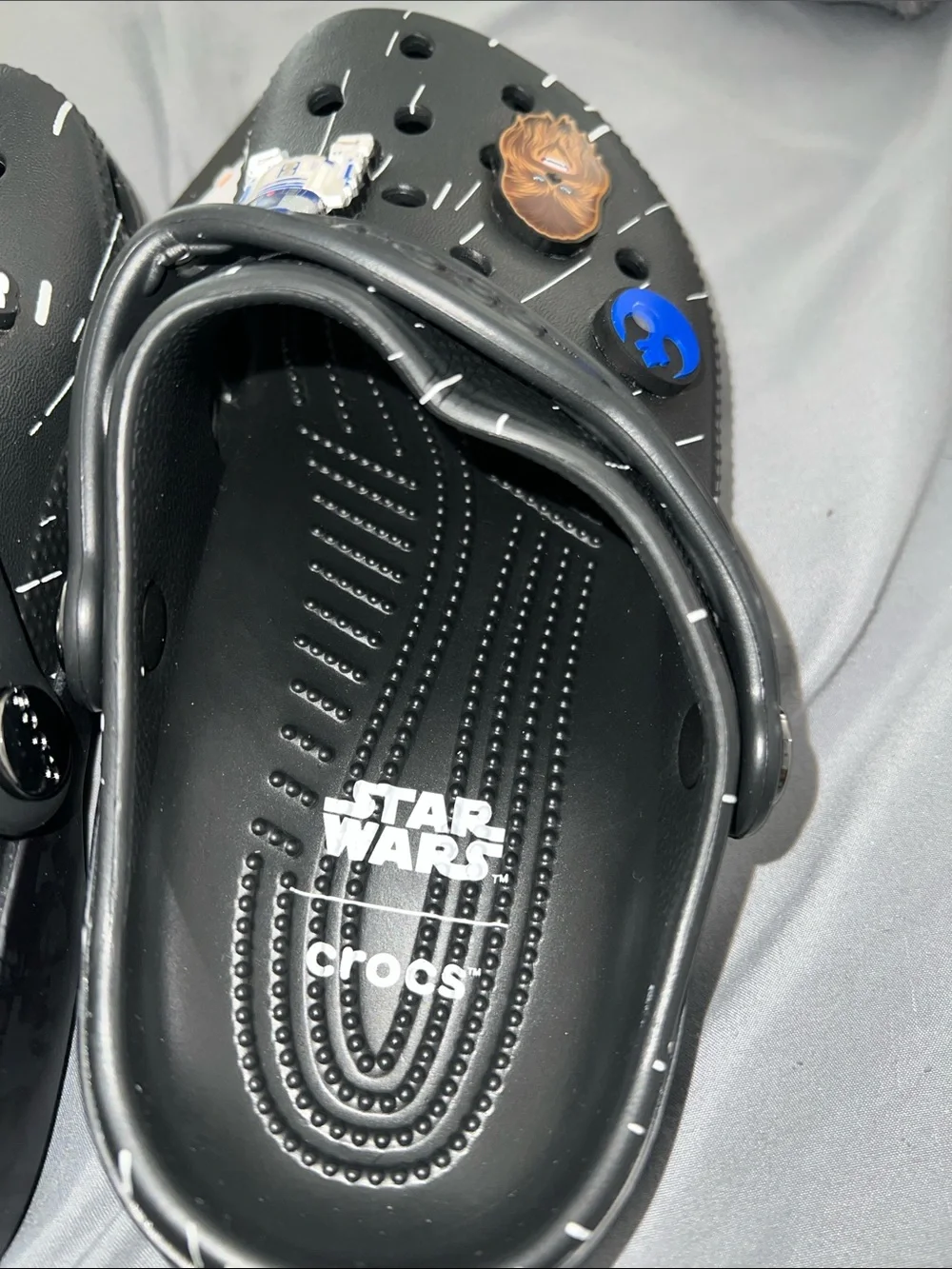 CROCS Kids Black Star Wars Clog with Character Jibbitz